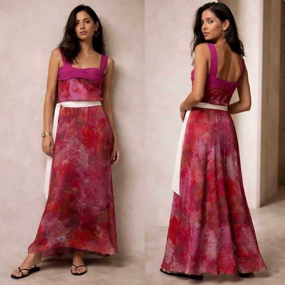 Max Mara Studio Silk Floral maxi dress
